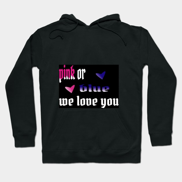 pink or blue Hoodie by iilstore